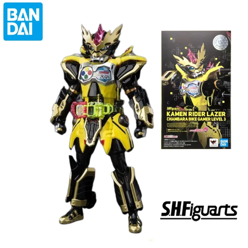 

In Stock Original Bandai S.H.Figuarts SHF Kamen Rider Lazer Chambara Bike Gamer Level 3 Action Figure Toys Collection Model Gift