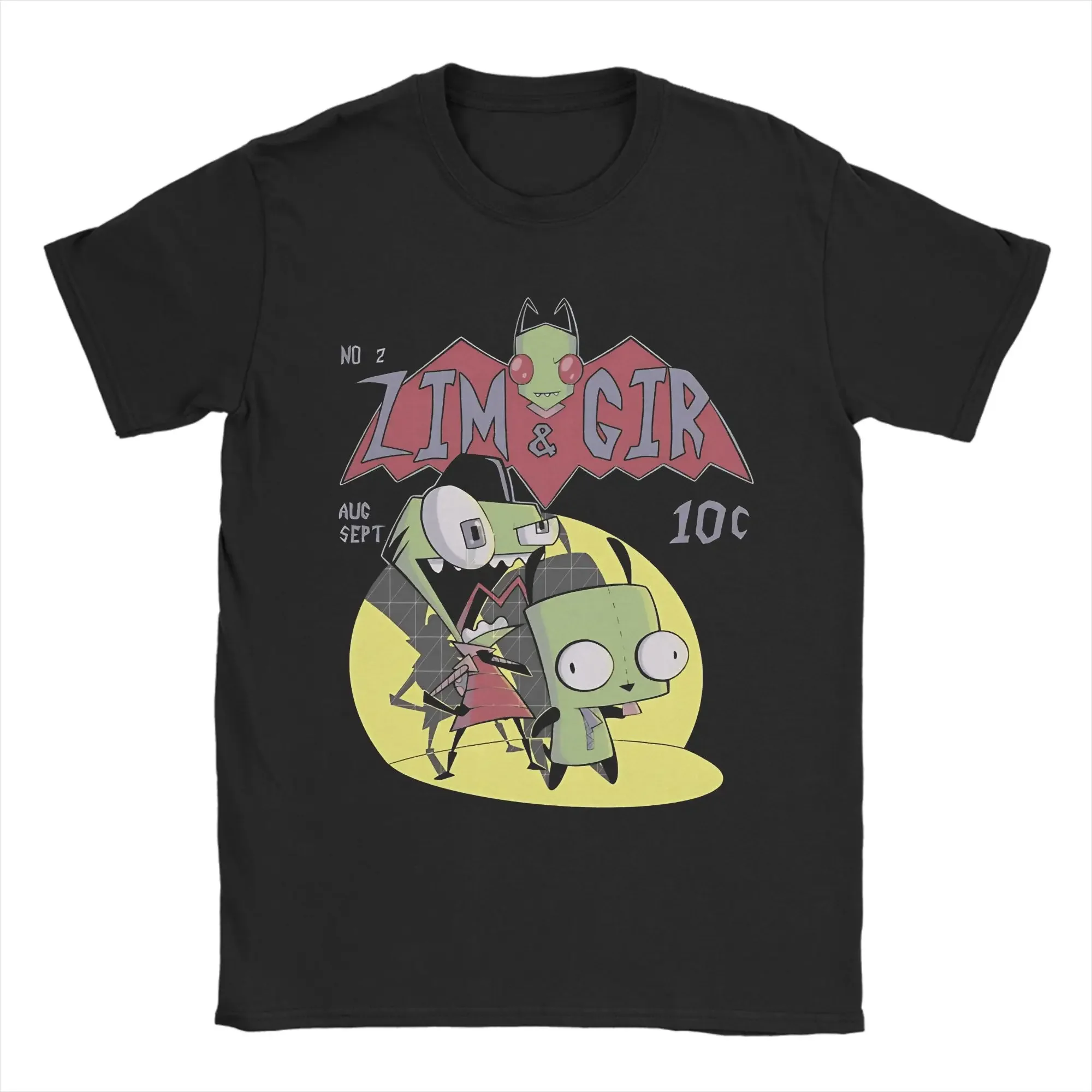 

Interesting Invader Zim graphic Tee Breathable Cotton Short Sleeve T-shirt