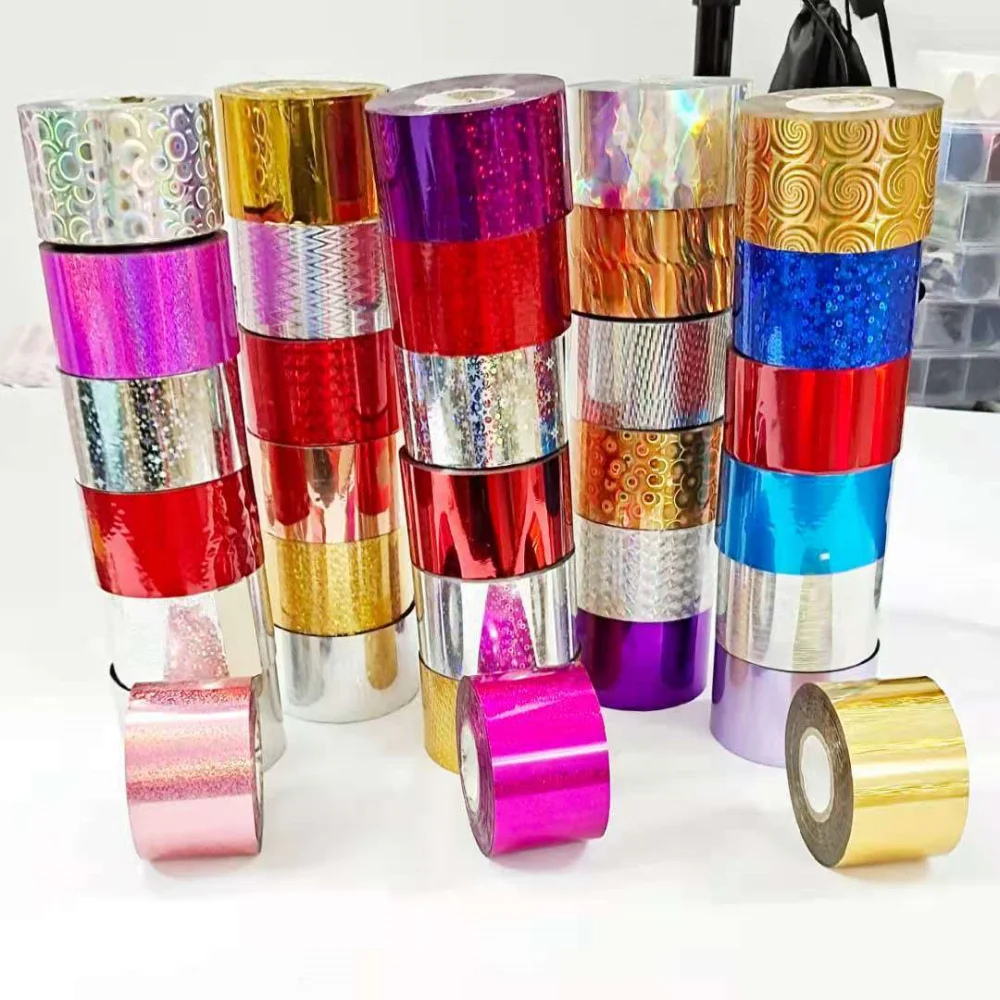 

120 м приманка из фольги, рыболовные приманки, голограмма, горячее тиснение, фольга для ногтей, пленка для переноса, переносная бумага, металлические обертывания, сделай сам, жесткий декор для приманки