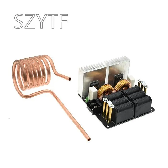 Low ZVS 12-48V 20A 1000W Low Voltage Induction Heating Board High Frequency Induction Heating Machine Module