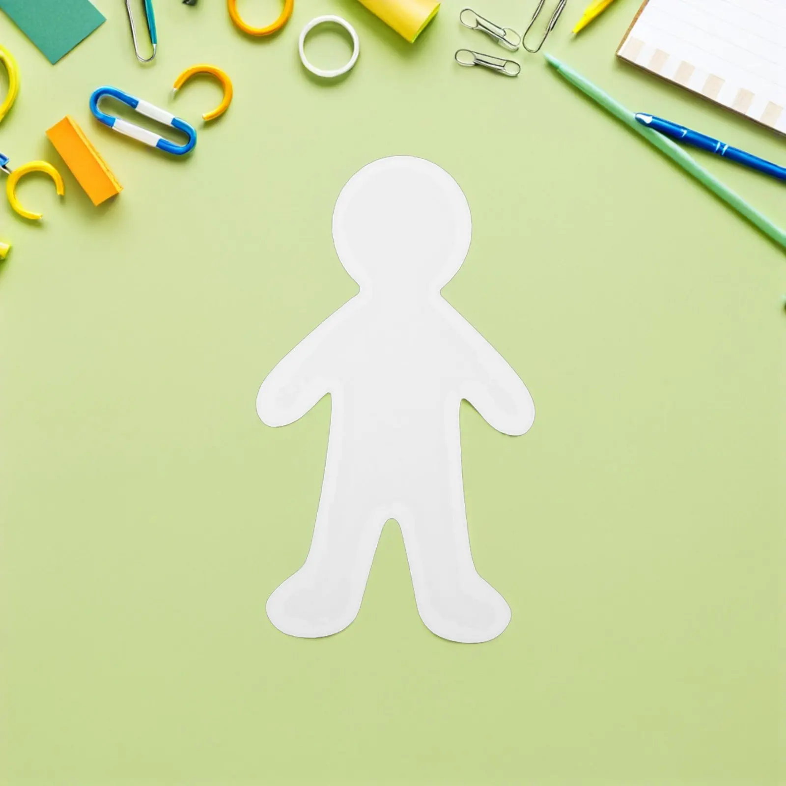 

40Pcs Unpainted Cardboard Human Cutouts Blank Person Templates for Childrens Drawing Supplies Art Party Back to School Craft