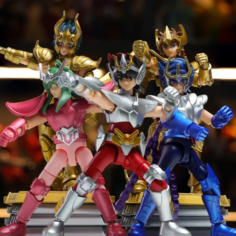 Figurki Blokees V1 V2 Oryginalne Saint Seiya Wersja Galaktyczna Camus Hoyoga Shiryu Pegasus Nachi Anime Model do Składania Zabawki Prezent
