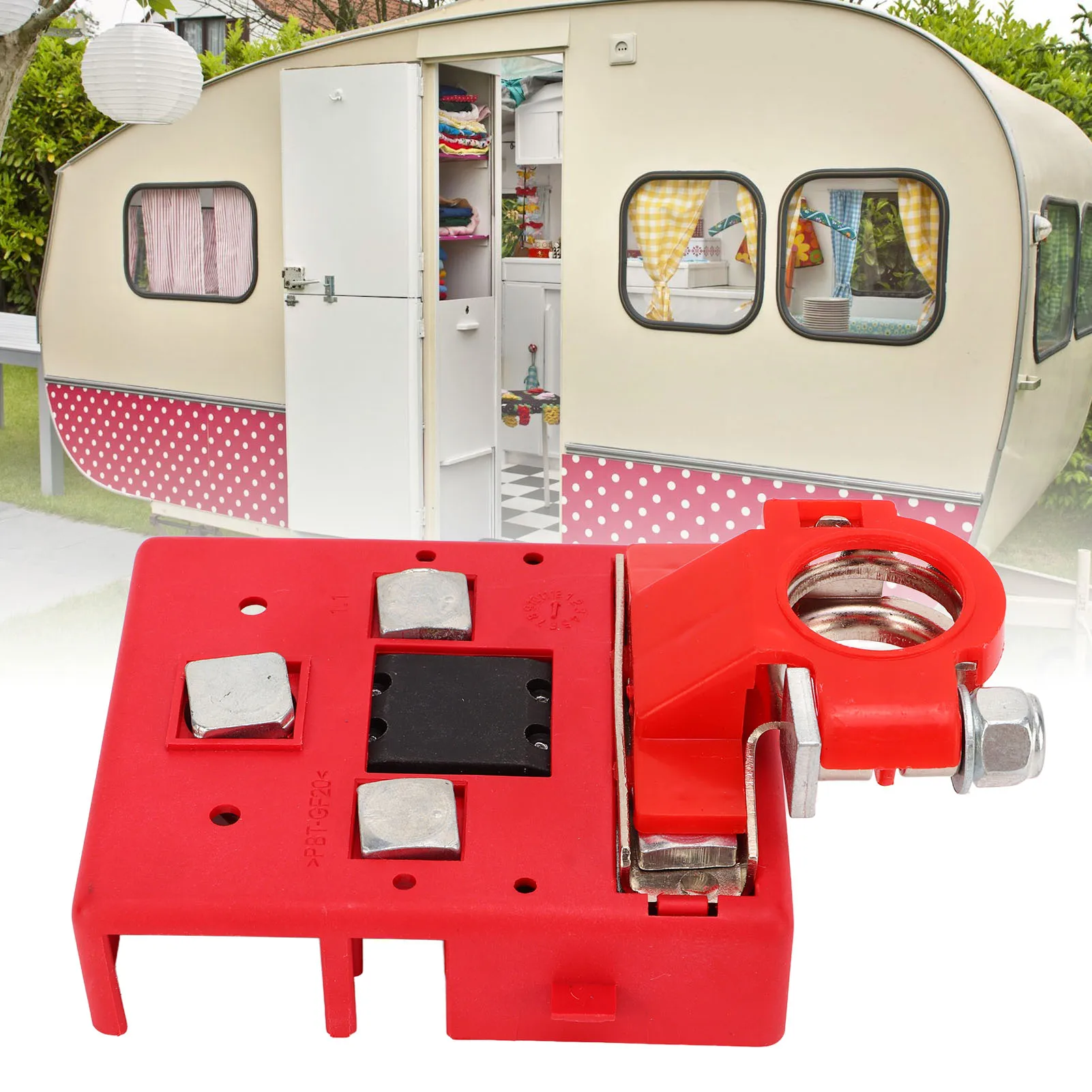 32V Caravan Retrofit Battery Distribution Terminals  400A Quick Release Fuse Clamp Connector