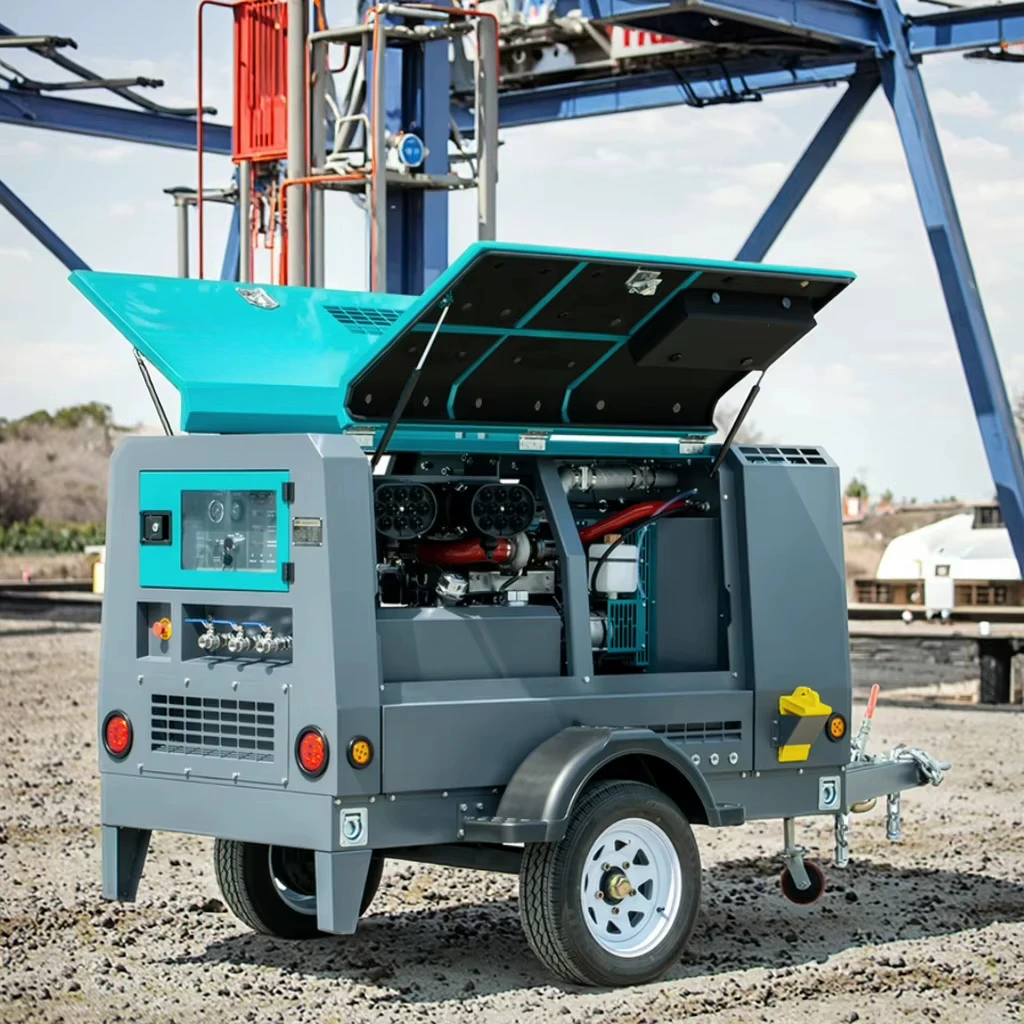 CFAIR 5.4 M3/MIN SCREW AIR COMPRESSOR PORTABLE  for Road Maintenance Shipyards, Nuclear Power Plants/offshore Oil Platform