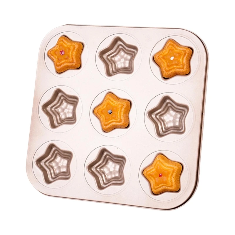 Versatile Cake Baking Mold Easy Release Cake Pans Star Shaped Baking Pans Suitable for Home Kitchens and Dessert Shops