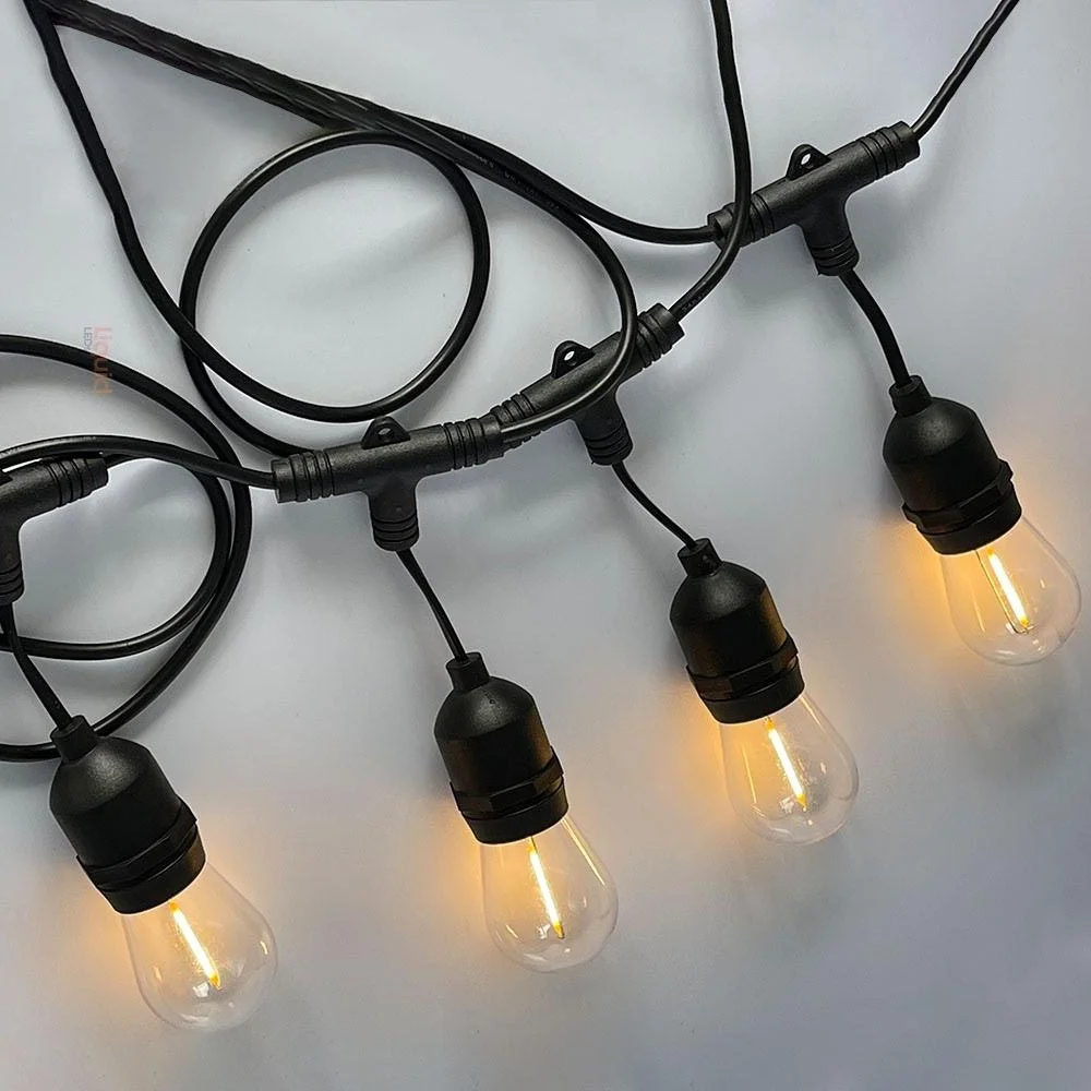 15LED Remote Control Light String  Waterproof Outdoor Solar-Powered Warm White Decorative Lights for Garden Festivals S14