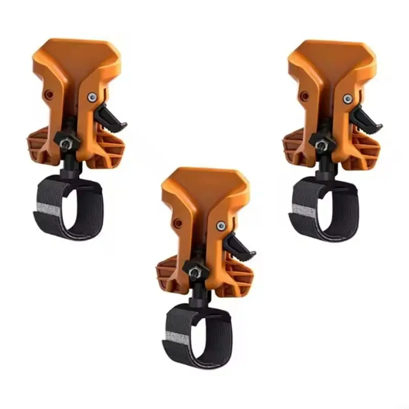 [ABFI!】 Universal Drill Belt Clip 3Pcs Tool Belt Holders For Drills And Hammers, Self Locking Double Lock Waist Hanger Fit For