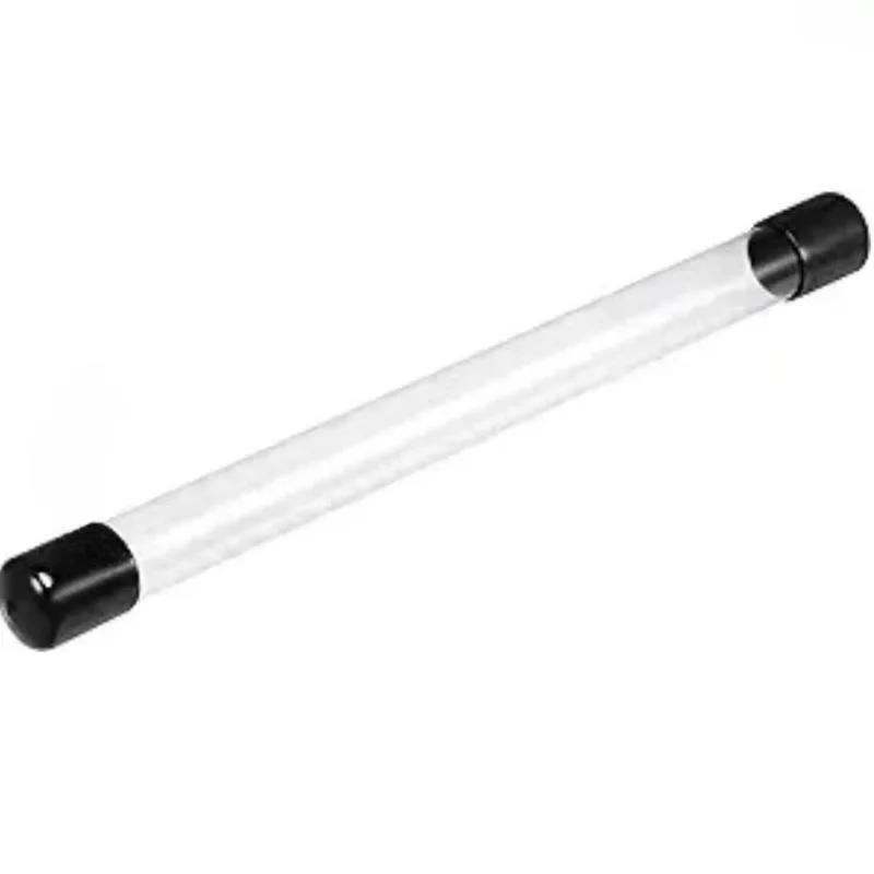 Naxilai 10Pack Clear Storage Tube 30X28mm Plastic Round Tubing with Black Caps Rigid Bottle Container for Item Stored