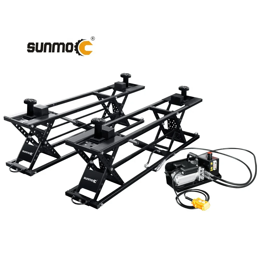 

Sunmo portable mid rise 7000lbs auto jack lifting hydraulic scissor car lift for car repairing