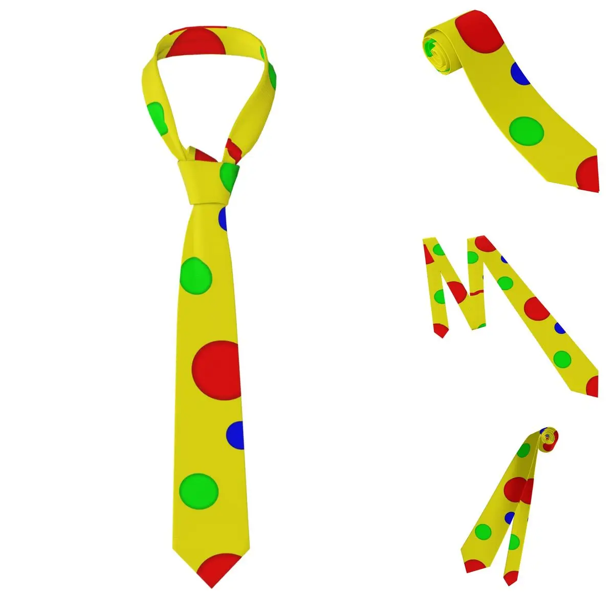 Spotty Bag Mr Tumble's Spotty Bag Necktie for Men Silk Polyester 8 cm Neck Ties Party Business Tie Casual Gravatas