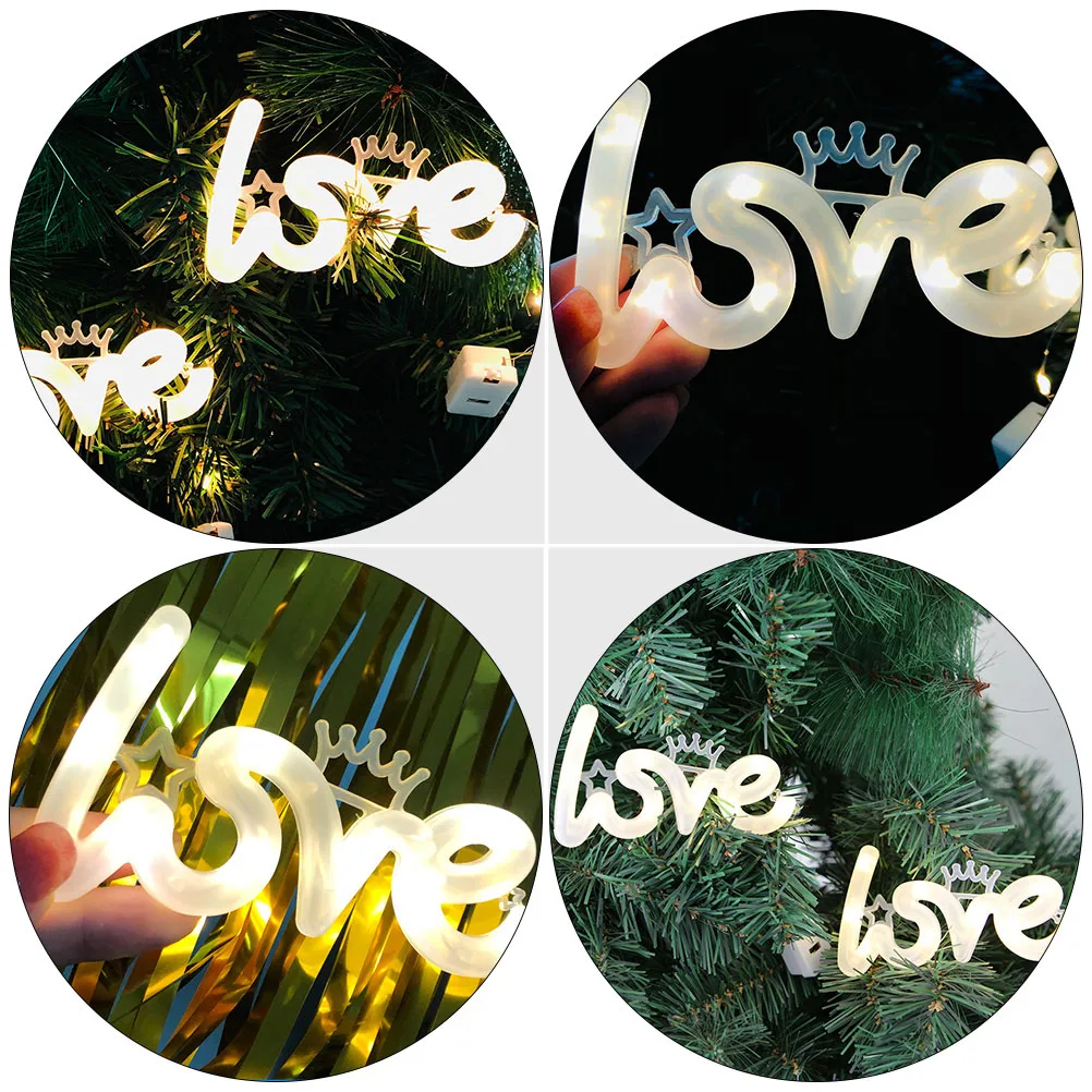 

2pcs Led Love Letter Lamps Decorative Stylish Lights Layout Night Light Romantic Home Wedding Party Bar Light