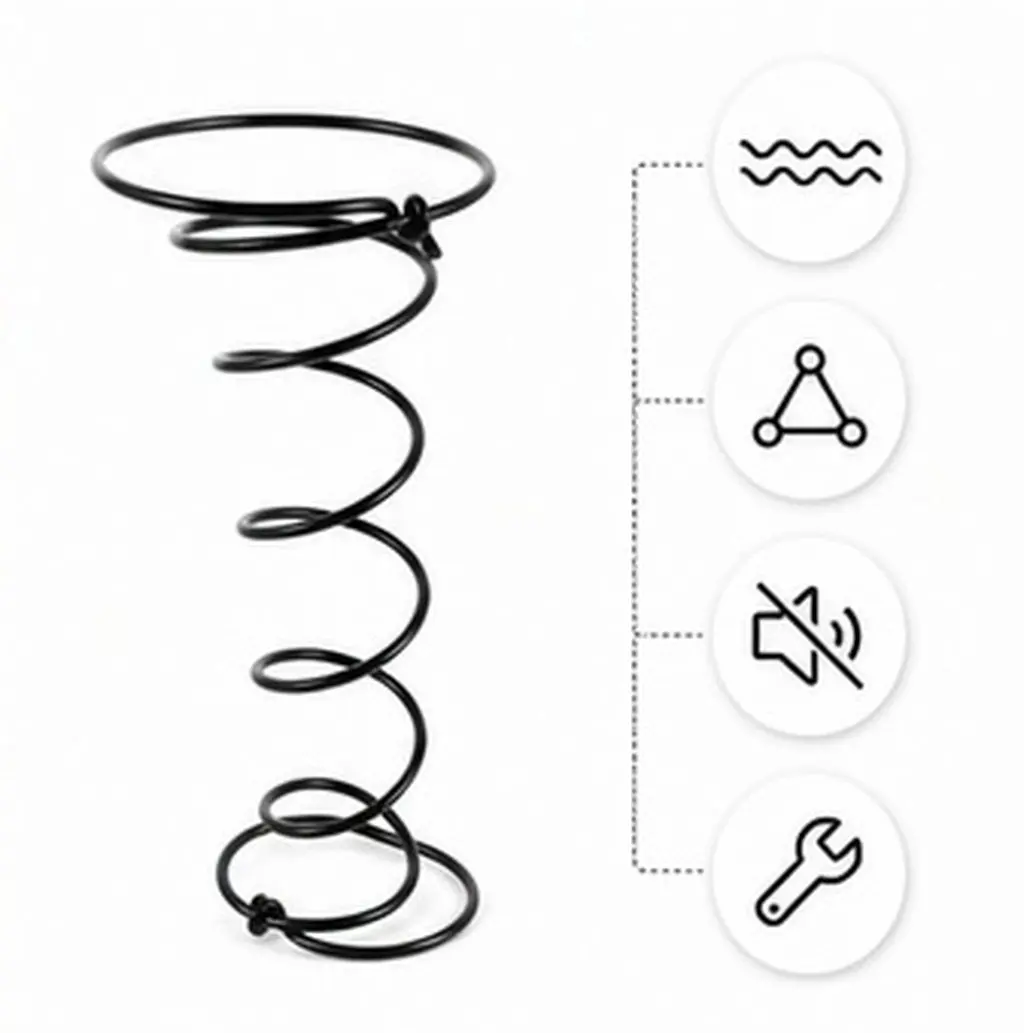 2Pcs Upholstery Strap Coil Spring for Sofa Mattress High Resilience Open End Furniture Seat Repair Replacement Couch Rocking