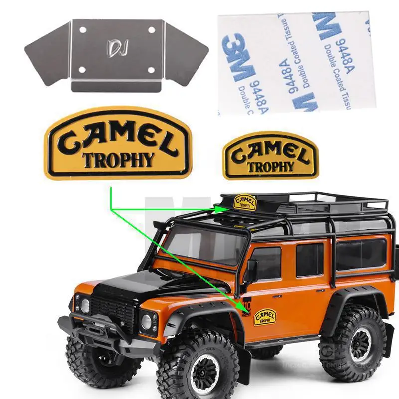 

1/10 Camel Cup Camel Trophy Metal Land For Trax Trx4 D90 D110 Ranger Defender Camel Cup Car Label Nameplate Logo