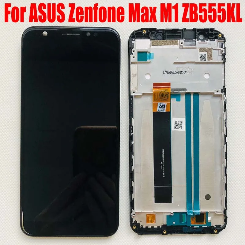 

5.5" For ASUS Zenfone Max M1 ZB555KL LCD Display Monitor Module Matrix with Touch Screen Panel ZB555KL Digitizer Assembly Frame