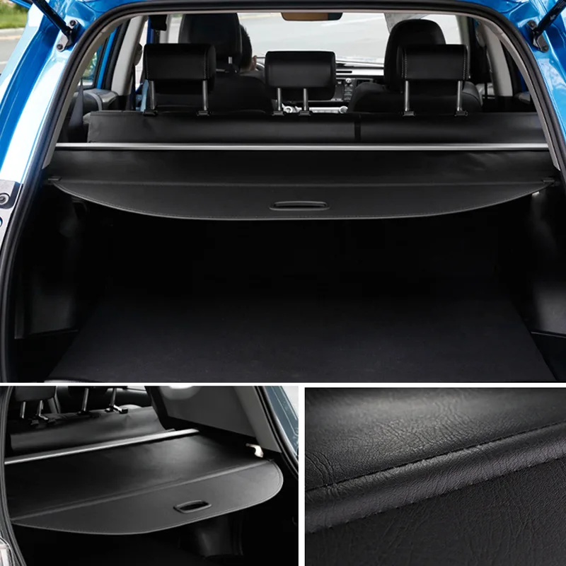 Rear Trunk Cargo Cover for Subaru XV 2012-2018 Leather Retractable Luggage Carrier Security Partition Shield Racks Accessories