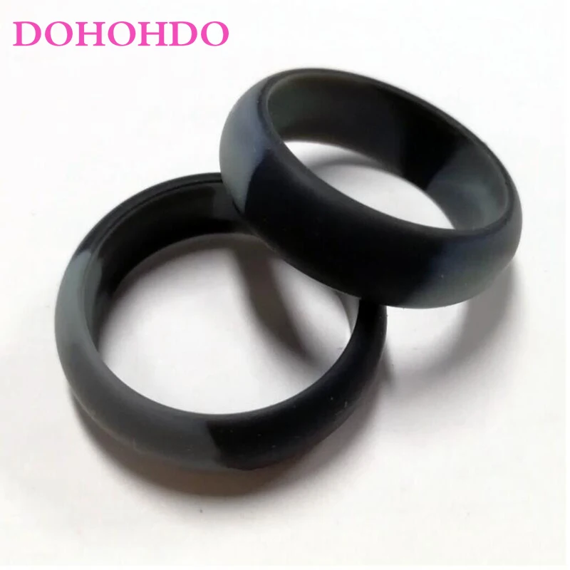 2024 New Design Environmental 8mm Silicone Female Ring 6 7 8 9 10 11 12Size For Women Girls Office Lady Finger Jewelry Men Ring