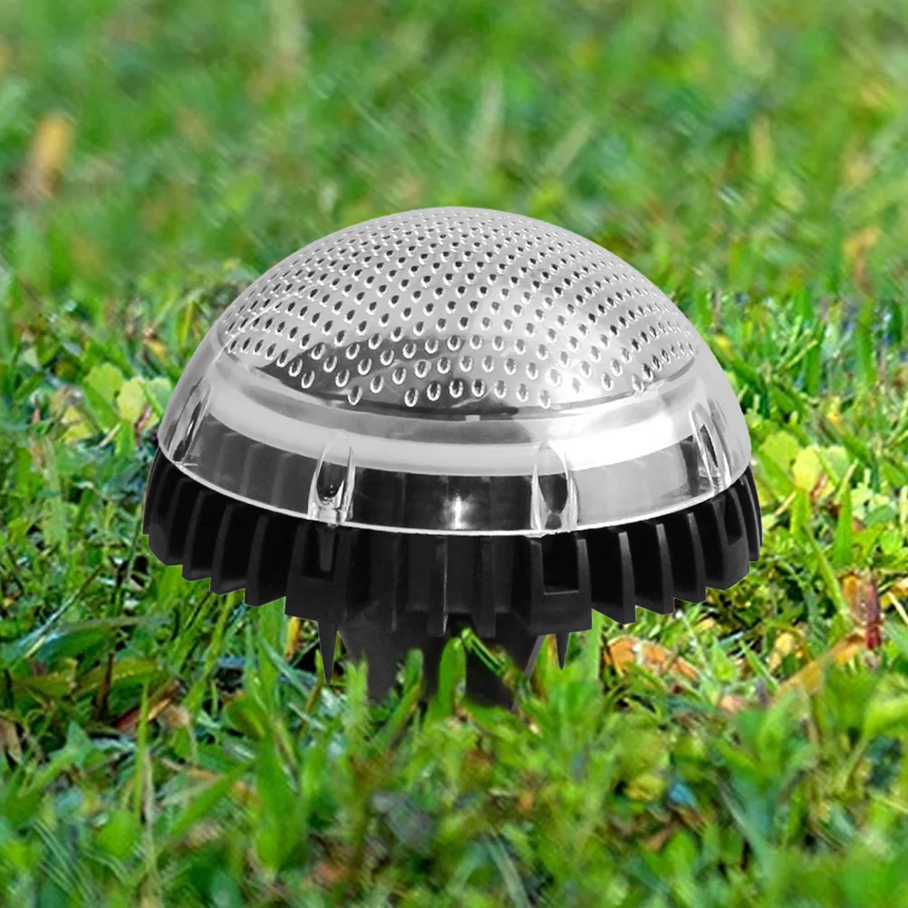 4Pcs Solar Powered Ground Lamp Premium Material Outdoor Landscape Disc Light for Garden Path Lawn Decoration IP67 Waterproof