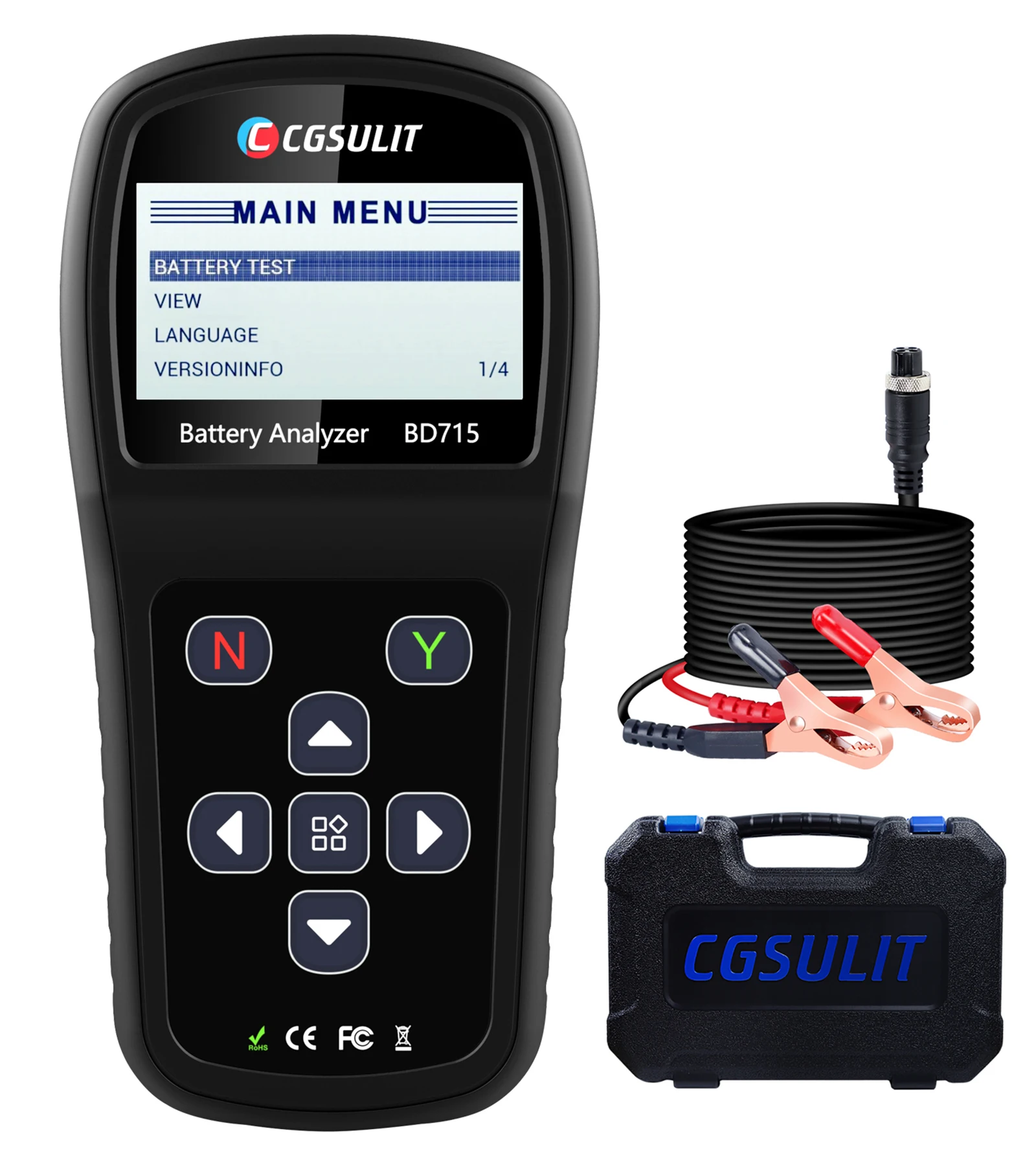 

CGSULIT BD715 Тестер заряда автомобильного и автомобильного аккумулятора De Batera Высококачественный тестер напряжения автомобильного аккумулятора и детектор