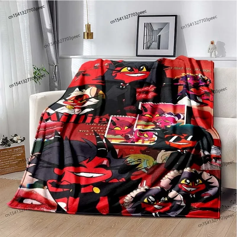 Helluva Chef Blitzo Erwachsene animierte niedliche weiche Plüsch decke Wohnzimmer Schlafzimmer Bett Sofa Picknick Flanell Decke Kinder Decke Geschenk