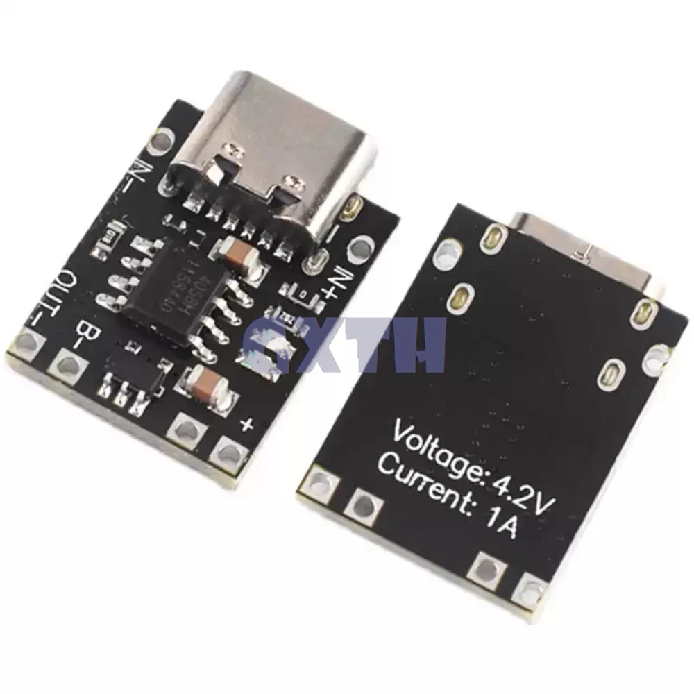 

Ultra-Small Lithium Battery Charging Panel 1A Ternary Lithium Battery 3.7V4.2V Charger Module Type-C With Protection Board