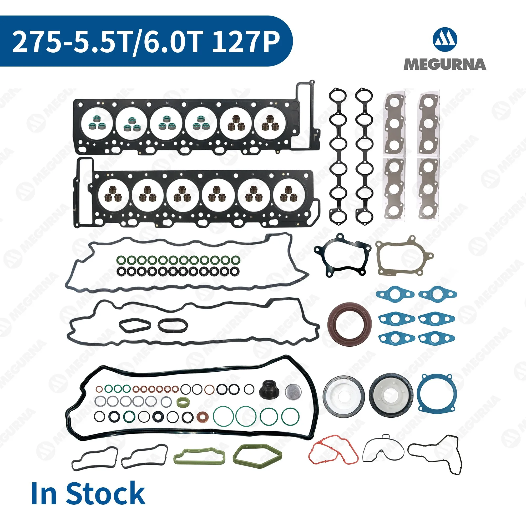Engine Rebuild Overhaul Kit Full Cylinder Head Gasket Seal Set for Mercedes Benz M275 5.5T 6.0T CL,G,S,Maybach S-Class C216 W463