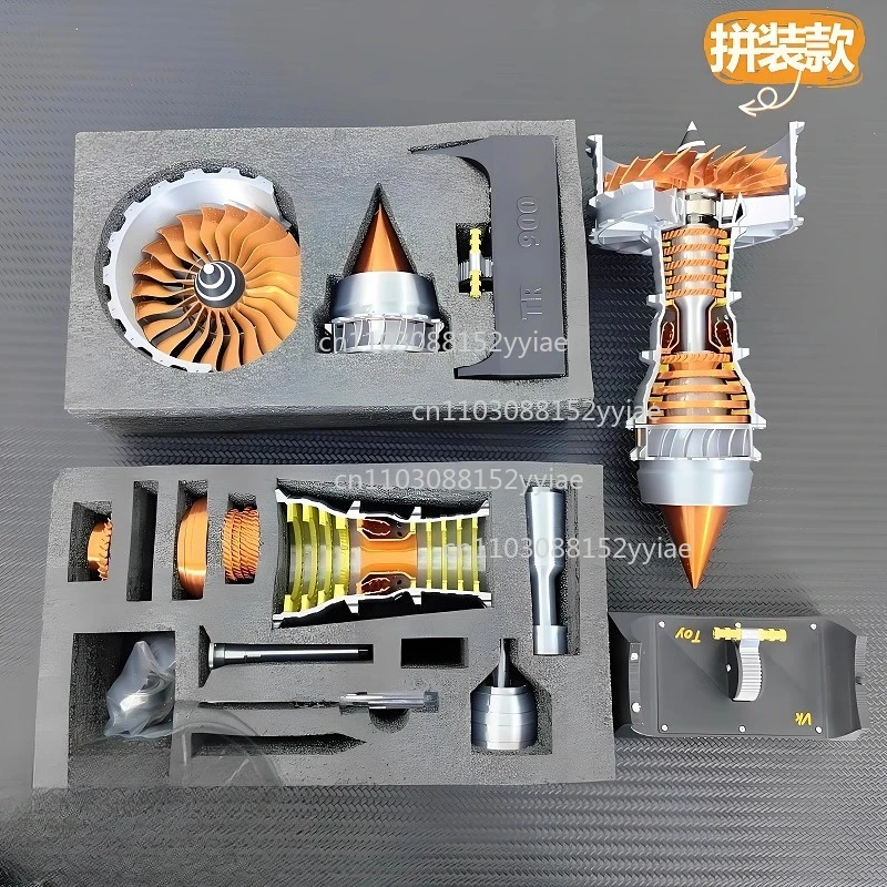 

Модель авиационного двигателя в подарок — электрическая игрушка в сборе, детский орнамент