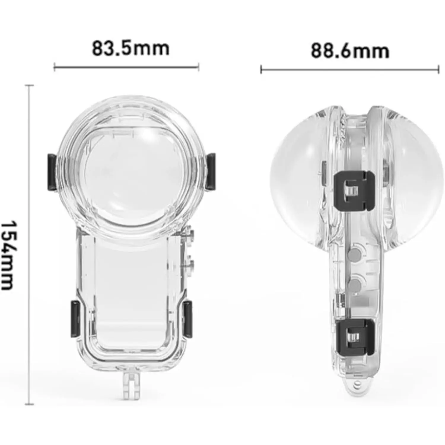 غير مرئية مقاوم للماء الإسكان شل صندوق 60 متر تحت الماء واقية الغوص الحال بالنسبة Insta 360X5 بانوراما كاميرا الملحقات
