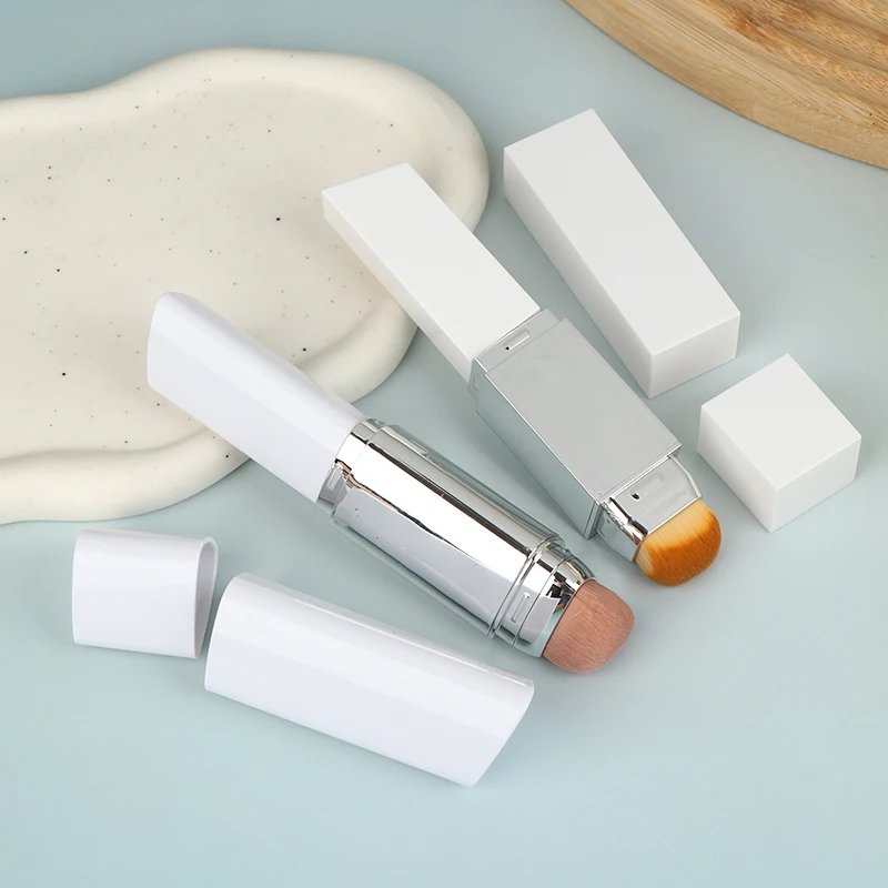 Barra de base 2 en 1, tubo de ungüento vacío, ilumina el corrector, contenedor de llenado repetible, herramienta de maquillaje de viaje para cosméticos