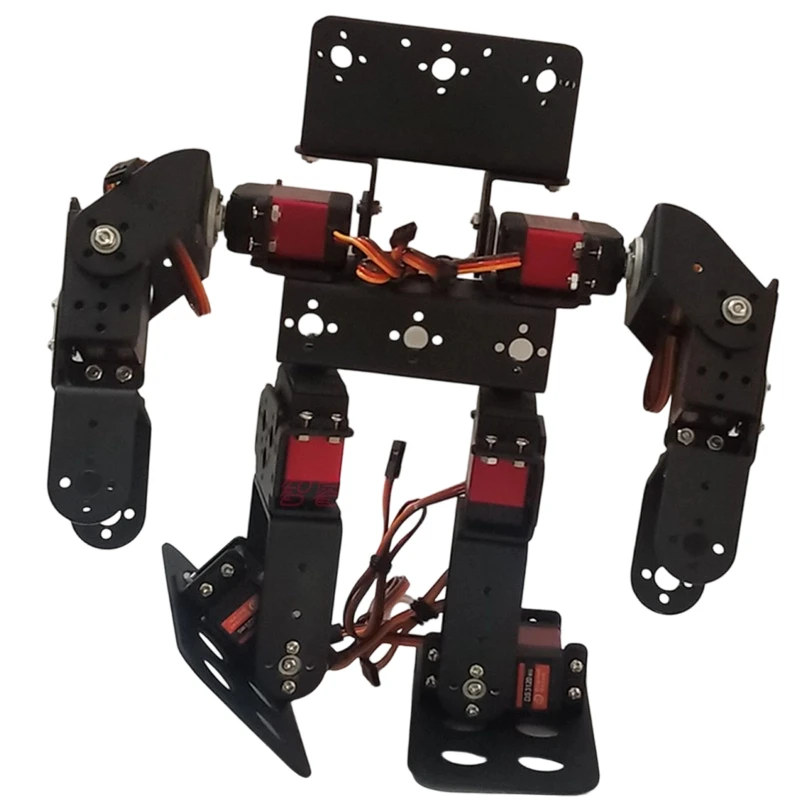 8 DOF Biped Robot Frame Kit Metal Mount Bracket Set Educational Competition Walking Dancing Steering Joints for Servo DIY