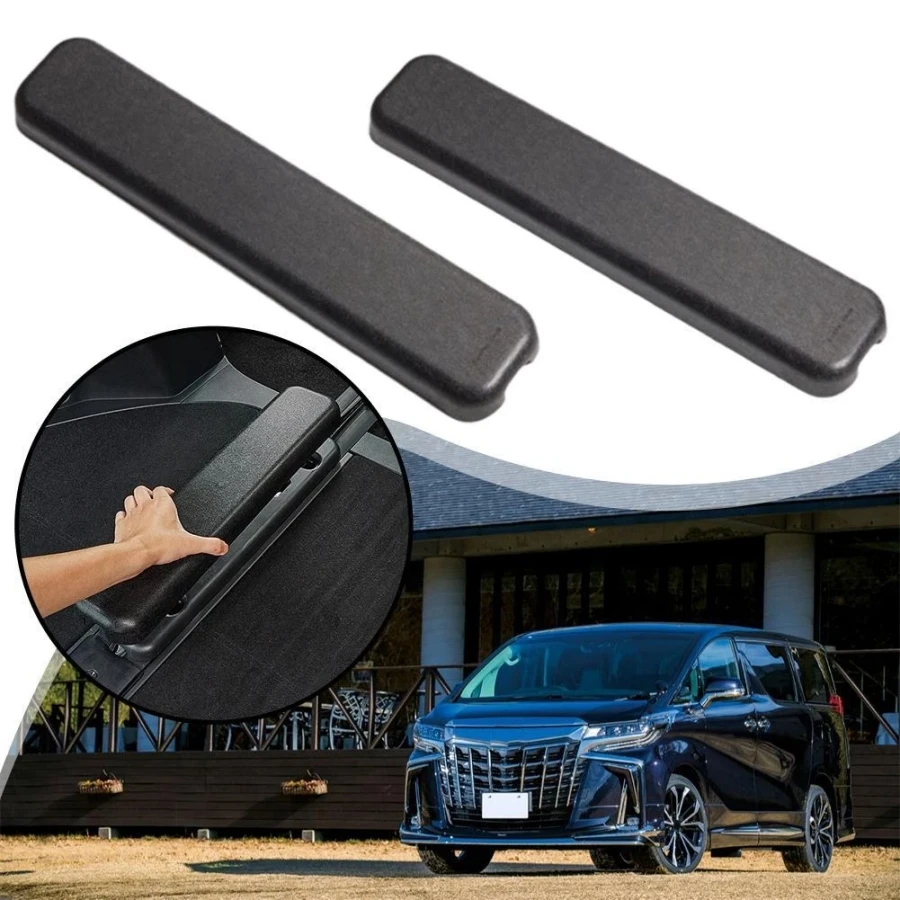 2PCS ABS Rear Trunk Track Rail Protector For Toyota Alphard 30 40 Series 2015-2024 Alphard Seat Rail Cover Rail Caps