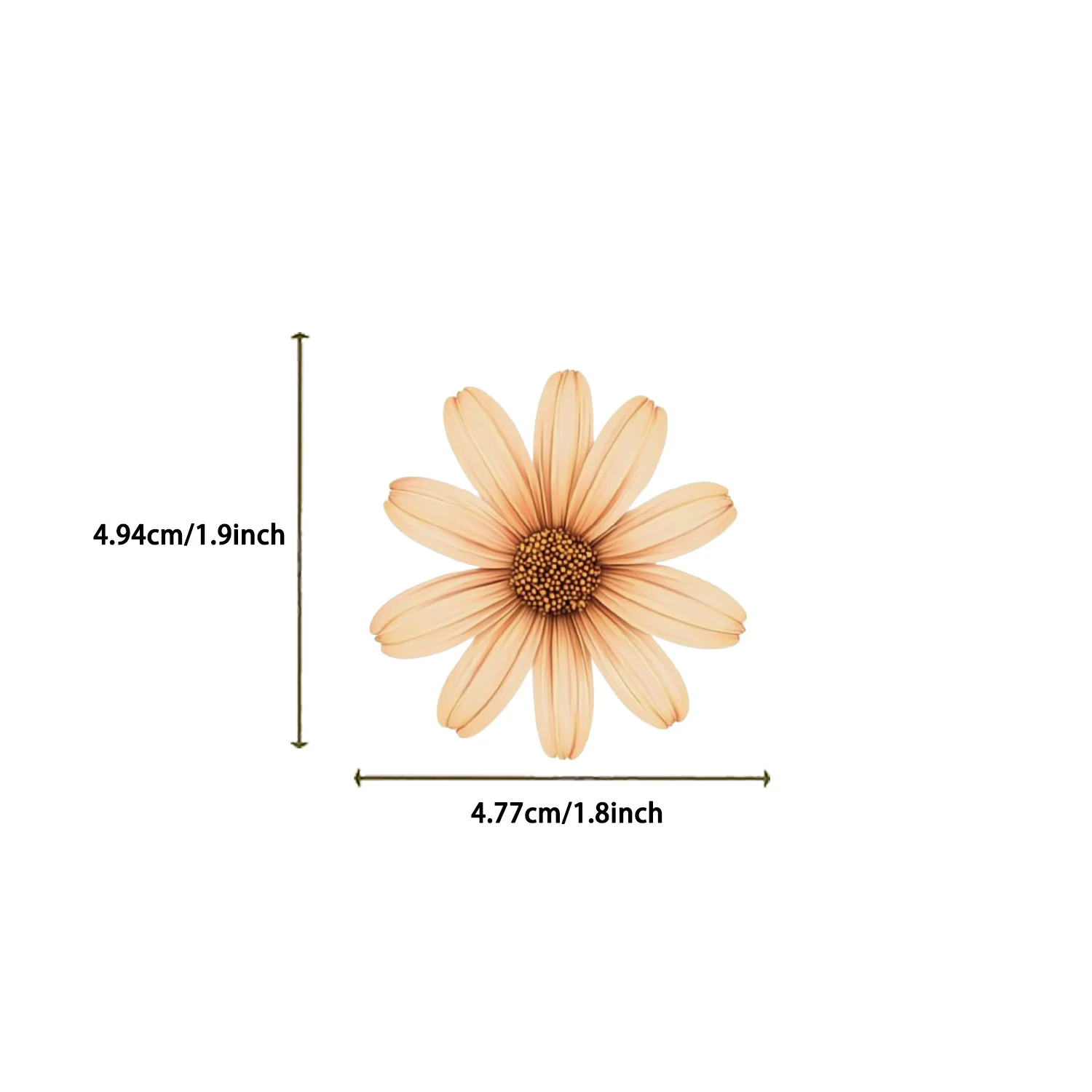 50pcs Retro Flowers Sticker Waterproof Transparent PET Graffiti Stickers Matte Finish Irregular Shapes for Laptops Water Bottles