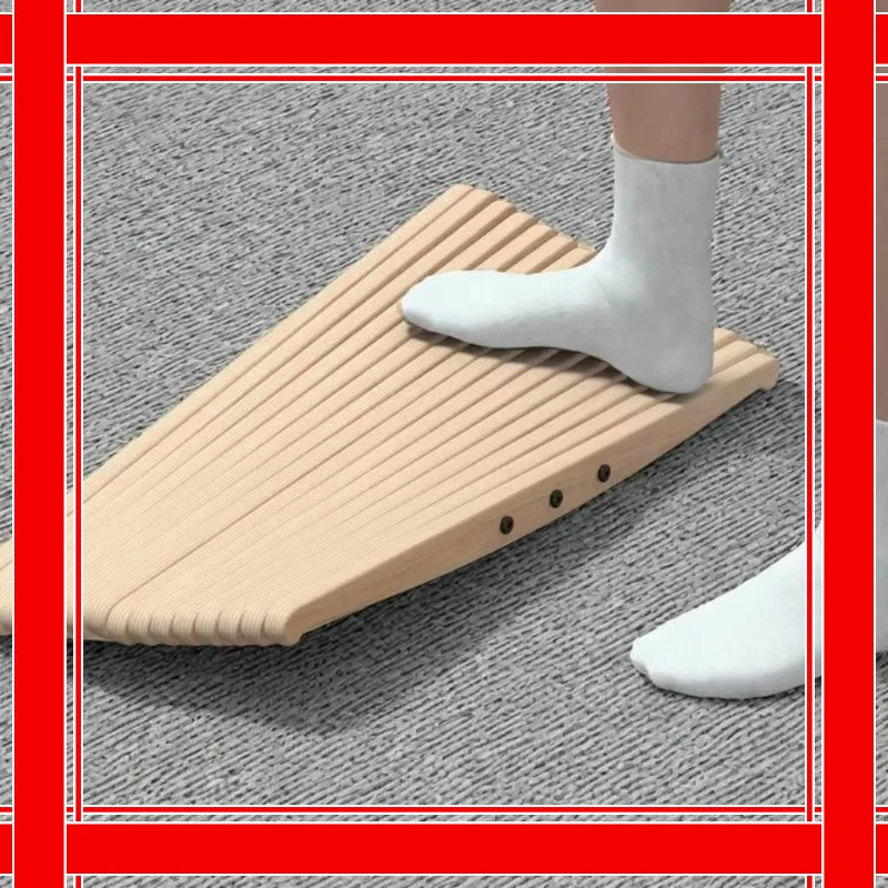 

Wooden reflexology massager under desk balance board pressure relief training board ankles.00
