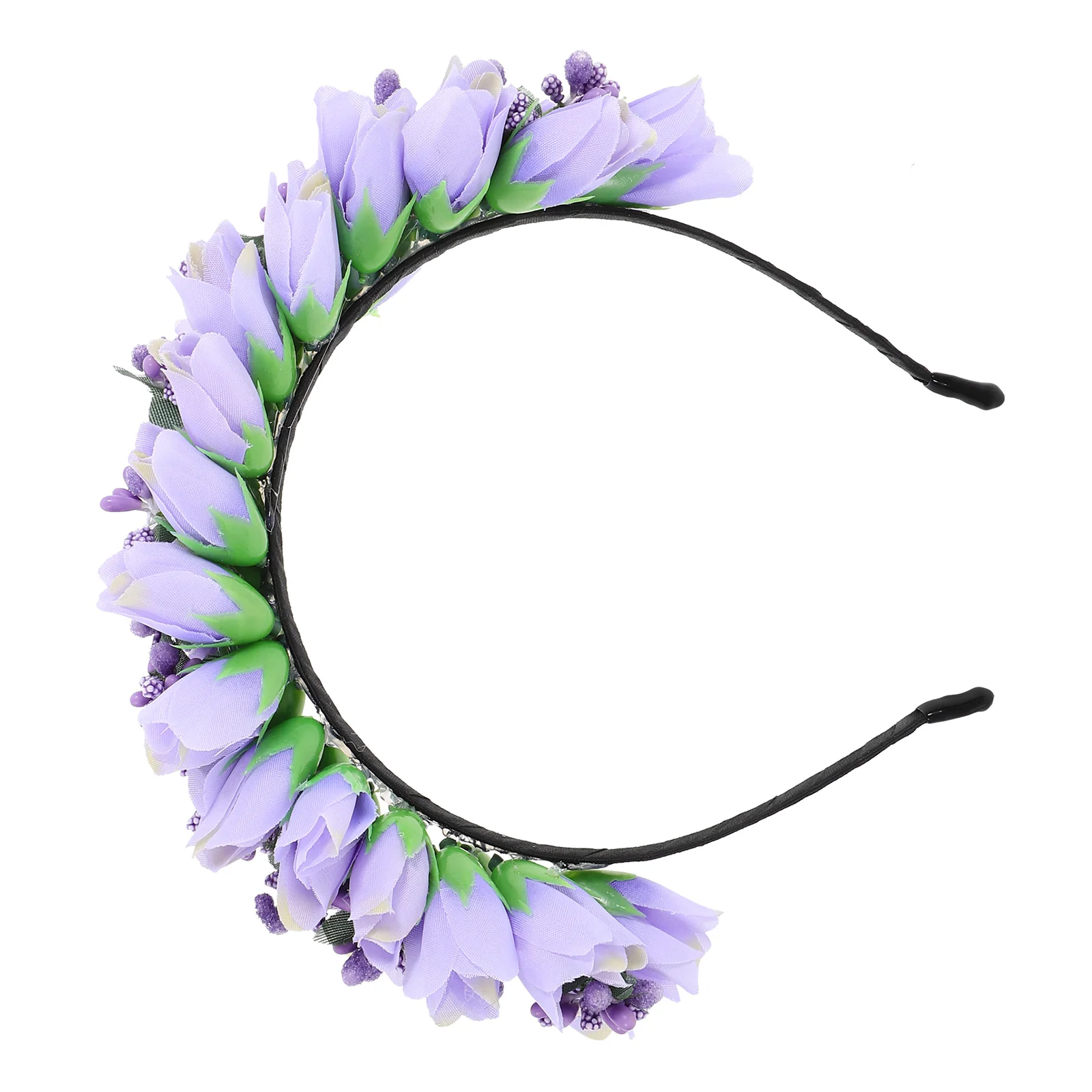 Wedding Headpiece Tulip Headband Flower Garland Decorations Hair Accessories Wreath