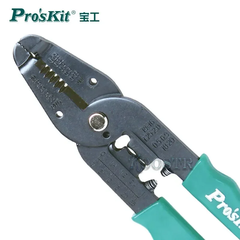 Pro'skit 8PK-3163 7in1 Multifunctional Crimping Stripping Pliers Wire Cable Cutter Stripper Crimper For AWG 30, 28, 26, 24, 22