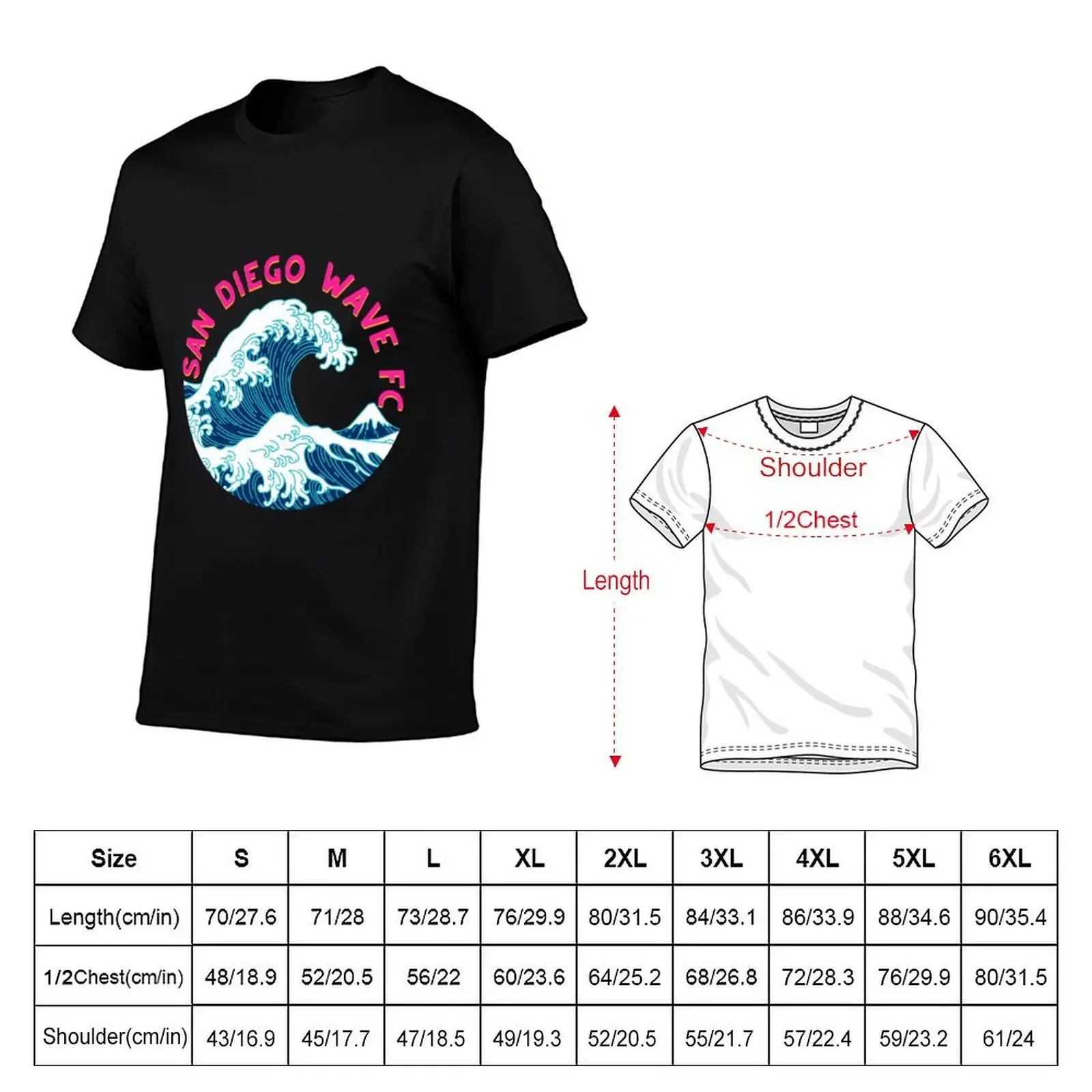 Wave FC T-Shirt graphics oversized graphic tee Blouse mens t shirts