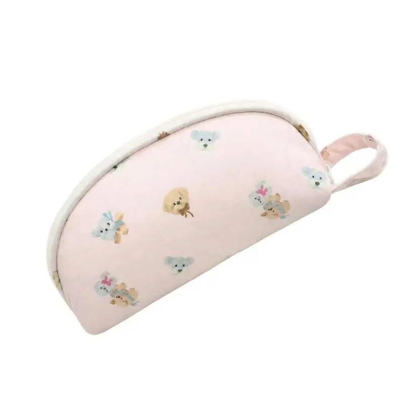 Pencil Case with Divided Storage, Elastic Pen Loop and Meshes Pocket, Shell-Shaped Stationeries Organizers for Pen, Note D2RC
