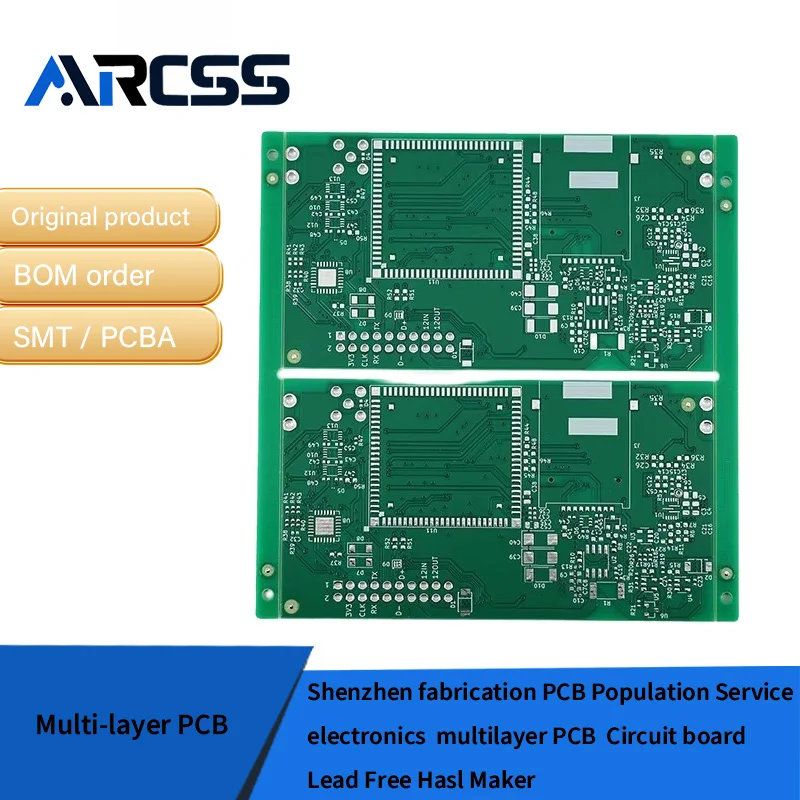 Shenzhen fabricação PCB serviço de população eletrônica multicamadas placa de circuito PCB sem chumbo Hasl Maker