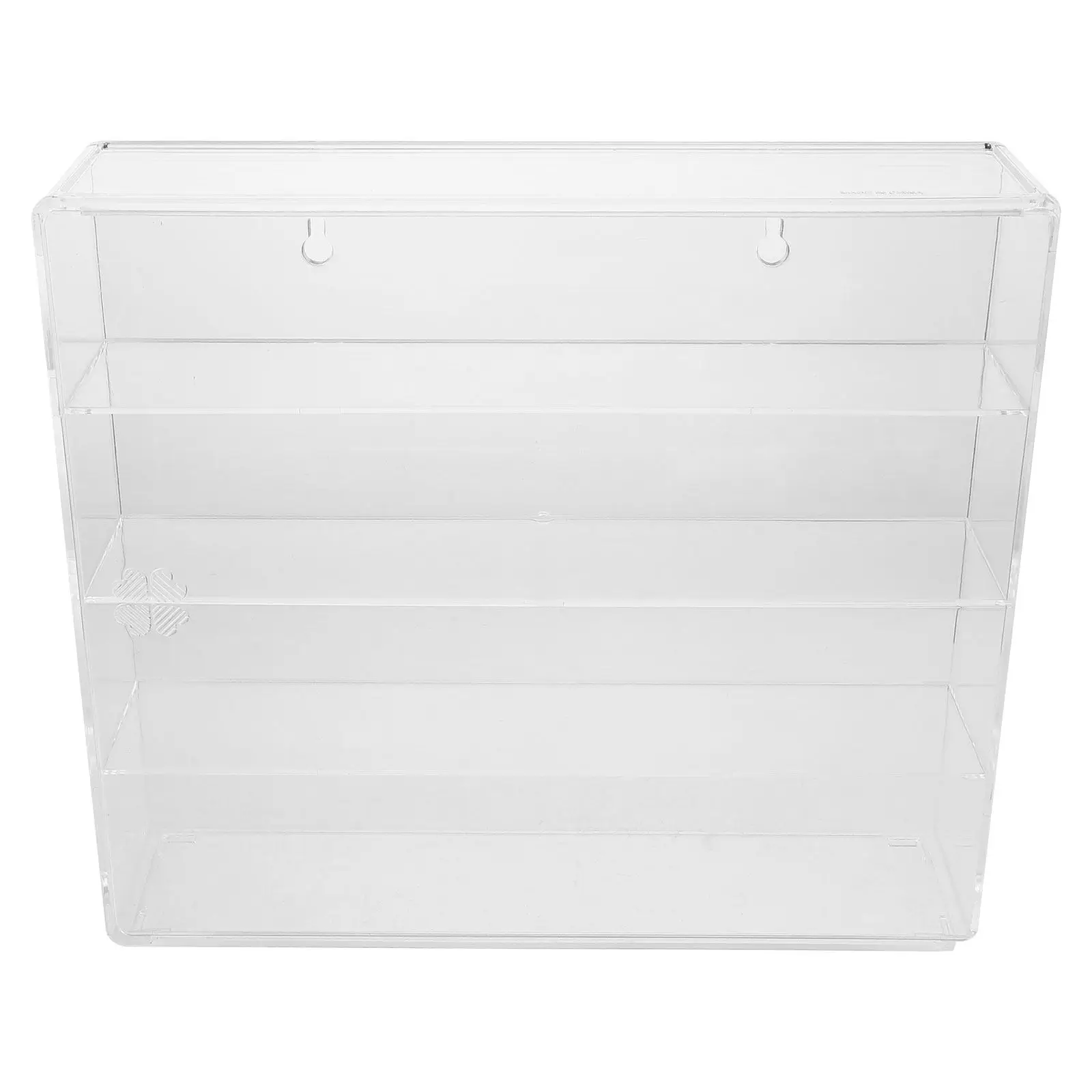 Countertop Makeup Organizer Case Clear Plastic 4 Compartments Lipstick Skincare Perfume Essential Oils Storage Vanity Rack