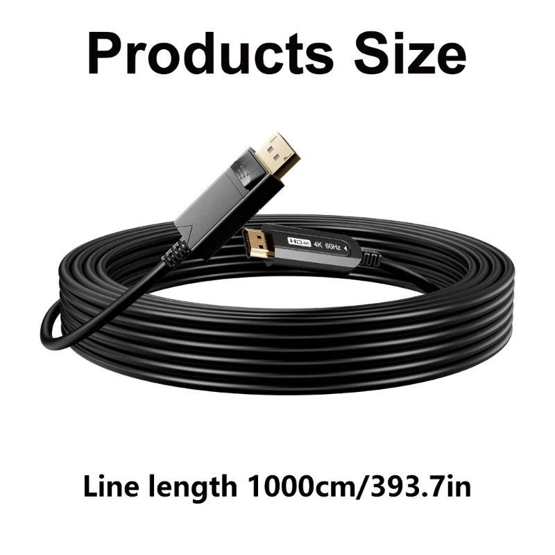 Professional 10 Meter HDMIcompatible Cable for Precise Color and Detail in 4K@60Hz Cable N2UB