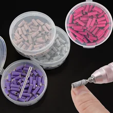 50 pçs 3.1mm mini lixa bandas kits com eixo 3/32 "brocas de unhas conjuntos mandril ferramenta manicure elétrica removedor de pele morta