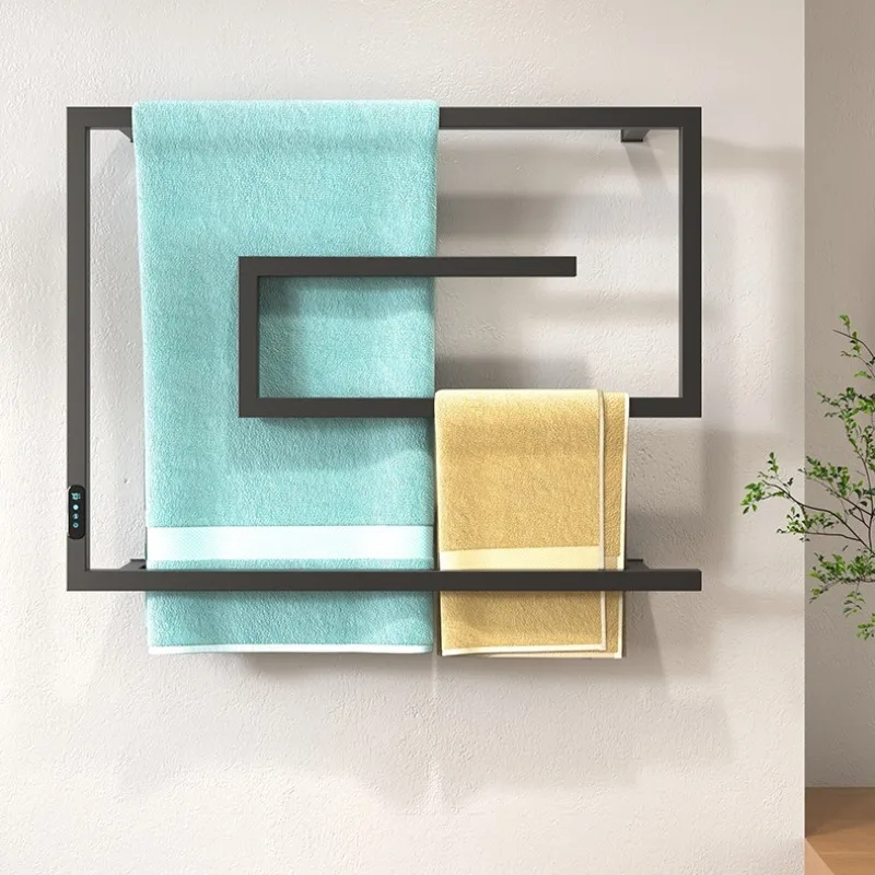 

Bathroom Electric Towel Rack Stainless Steel Constant Temperature Drying Heating Towel Rail Storage Bathroom Accessories