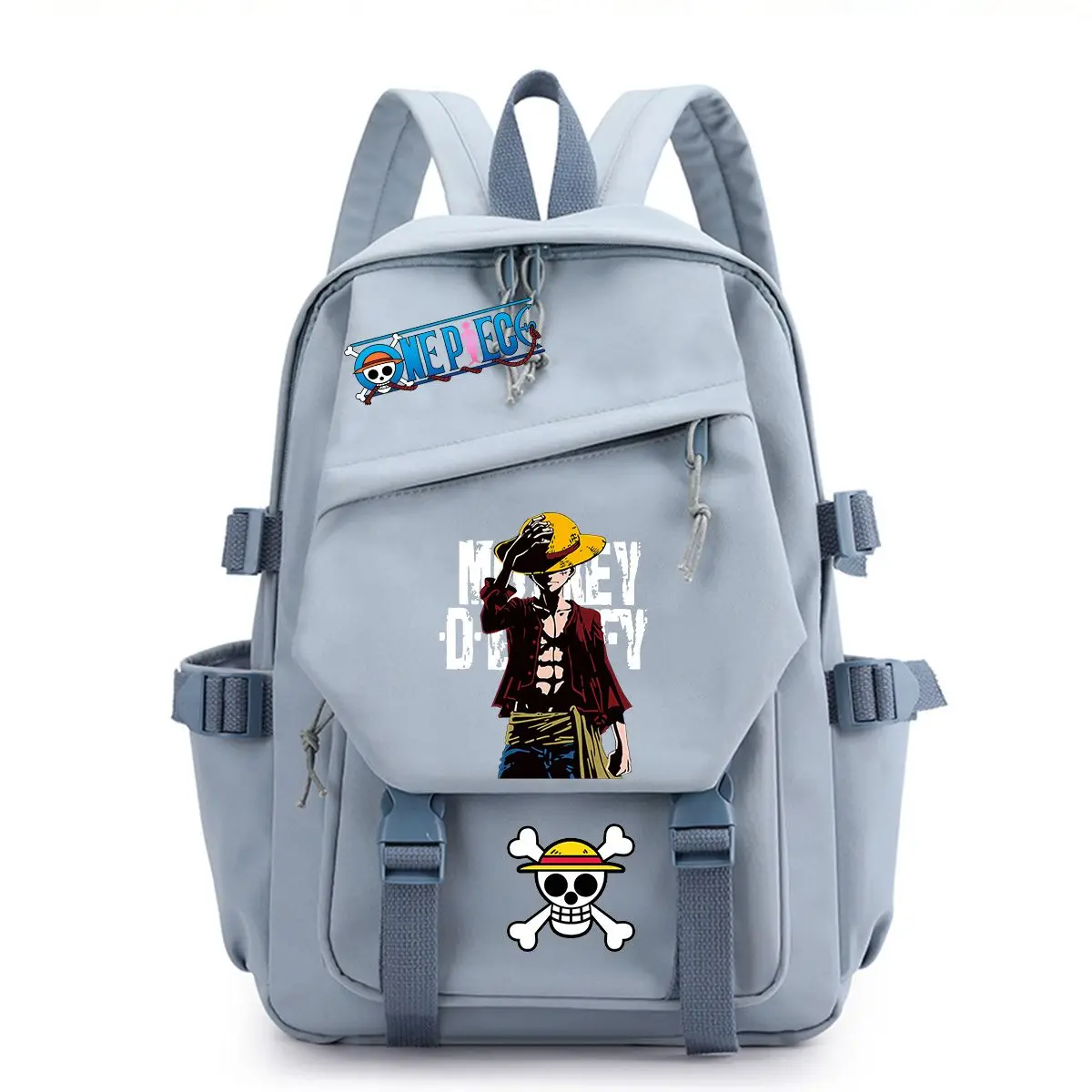 

Цельный рюкзак большой емкости, школьная сумка для мальчиков-подростков, Луффи, аксессуары для косплея в стиле аниме