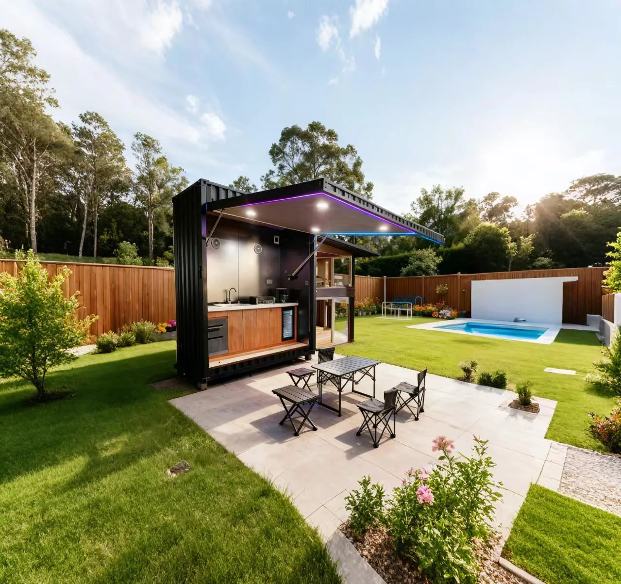 Customized Prefab Modular Portable Outdoor Kitchen Stainless Steel Electric Grill Station Waterproof Eco-Friendly Easily