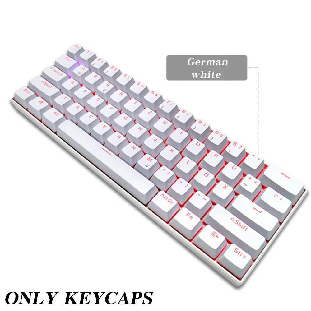 104 Keys Keycaps OEM Highly for Backlit Mechanical Keyboard Spanish Arabic Russian French Korean German Portuguese Thai Keycaps