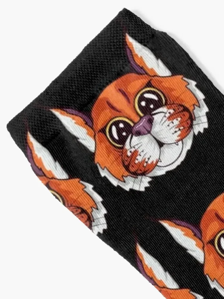 Cute Baby Lynx Cub Socks FASHION golf compression short Socks Male Women's