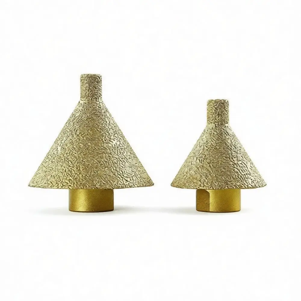 Diamond Bevel Chamfer Bit For Porcelain Tile Marble Stone Polishing Shaping Hole Milling Conical Drill Tool Converter