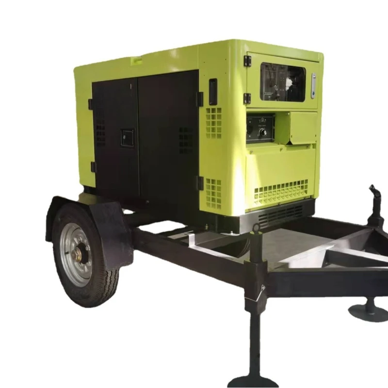 Mobile trailer 12kW diesel generator 18 inch large tire TO16000ET offer
