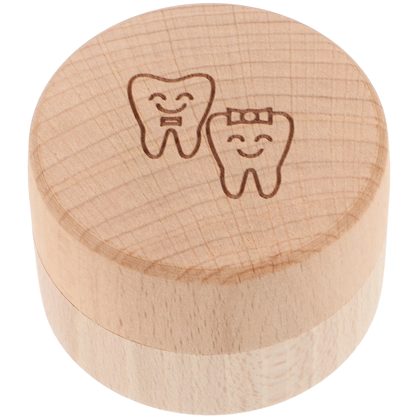 

Wooden Tooth Box Solid Milk Teeth Holder Storage Container Case for First Tooth Collection Keepsake Saver