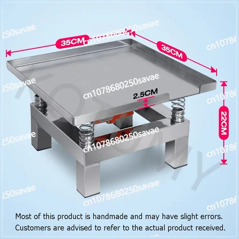 3000rpm Stainless Steel Vibration Table Concrete Vibrating Table Vibration Test Bench Test Block Vibration Platform 35*35CM