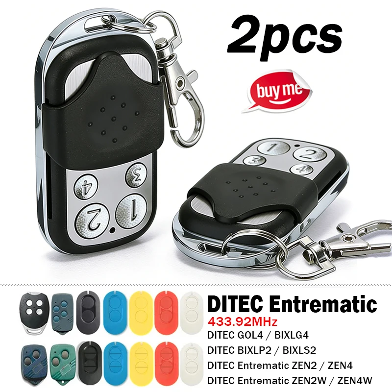 

Для пульта дистанционного управления гаражными воротами DITEC GOL4 BIXLG4 BIXLP2 Entrematic ZEN 2 4 ZEN2 ZEN4 ZEN2W ZEN4W с плавающим кодом 433,92 МГц